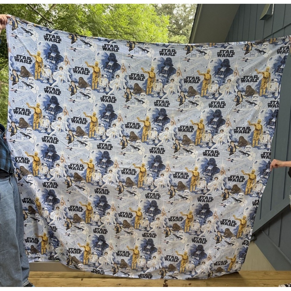 Pottery Barn Teen Star Wars Organic Cotton Full Sheet Set Flat & Fitted 2021 EUC